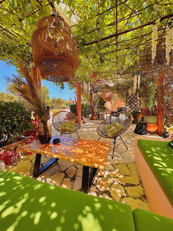 Barbecue area at Filoxenia