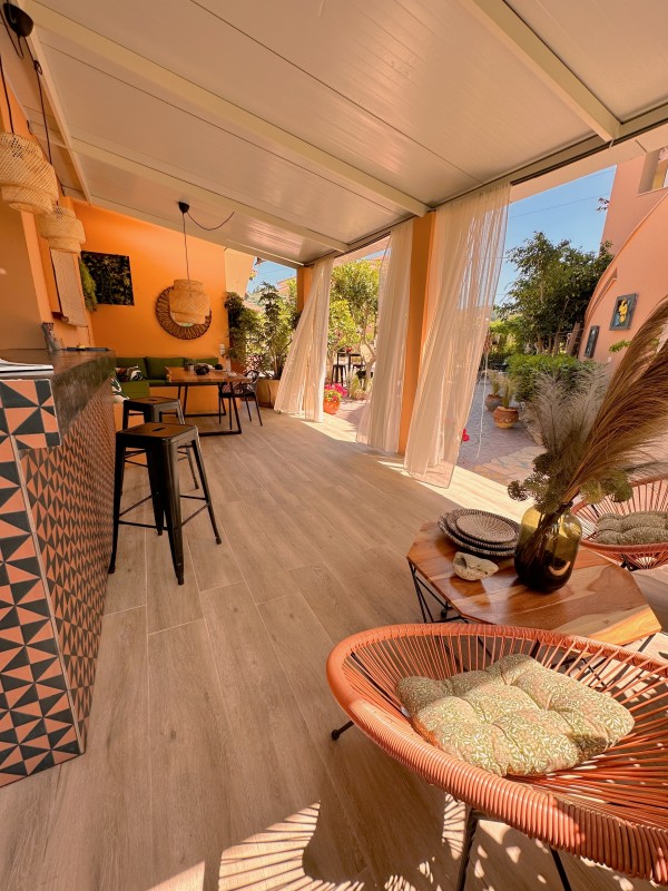 Reception and information desk at Filoxenia