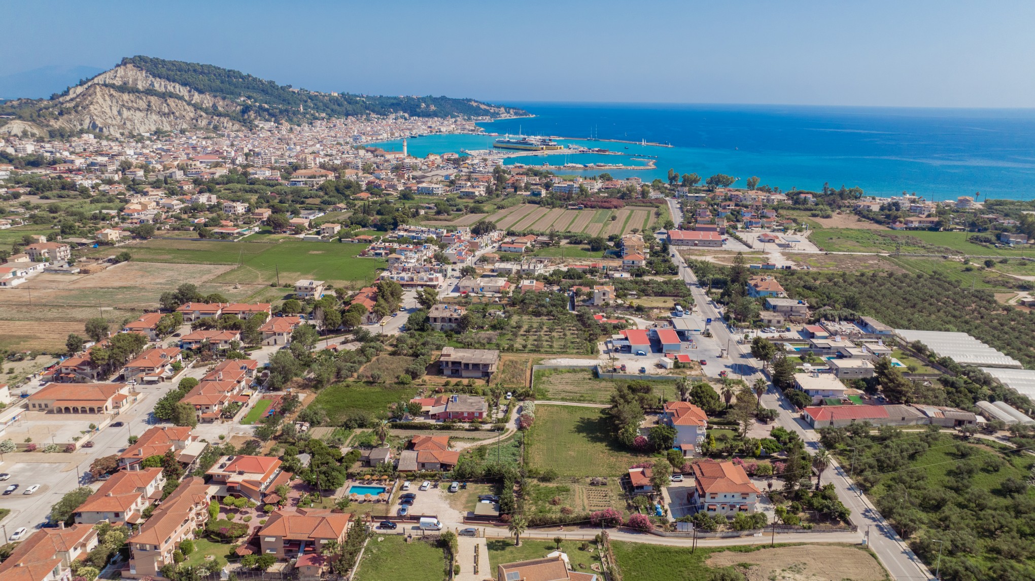 Aerial view of Zakynthos surroundings